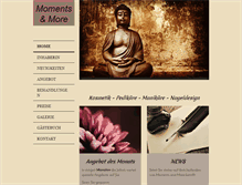 Tablet Screenshot of momentsandmore.de